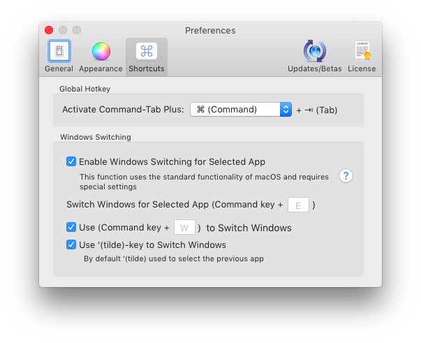 Windows Switching On Mac